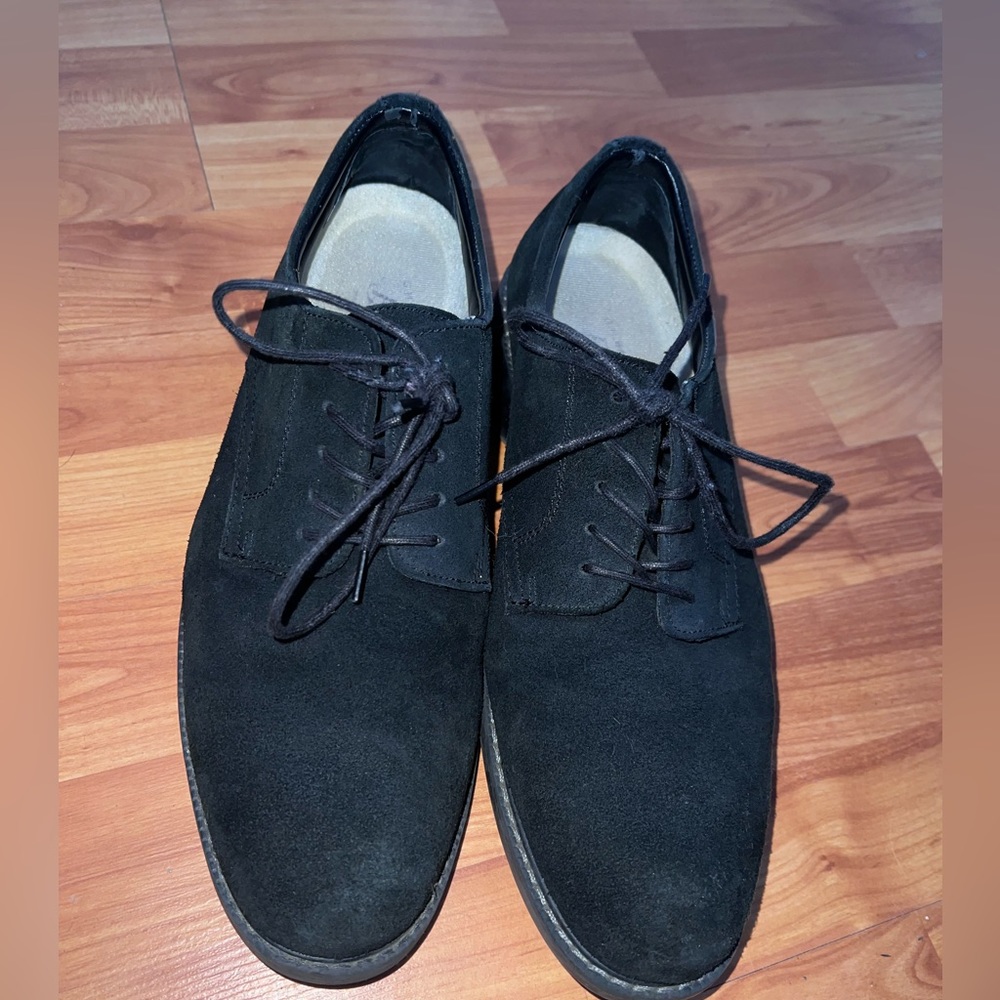 G.H Bass & Co Black Suede Shoes